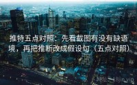 推特五点对照：先看截图有没有缺语境，再把推断改成假设句（五点对照）